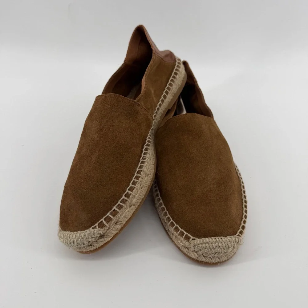 Todd Snyder‎ Espadrilles Mens 7 Brown Suede Leather Slip On Made in Spain Nomad